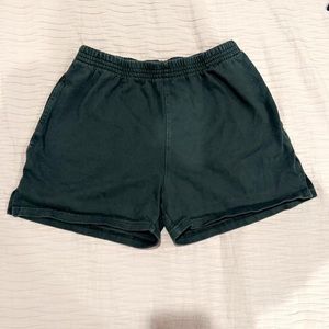 dark green brandy melville rosa sweat shorts